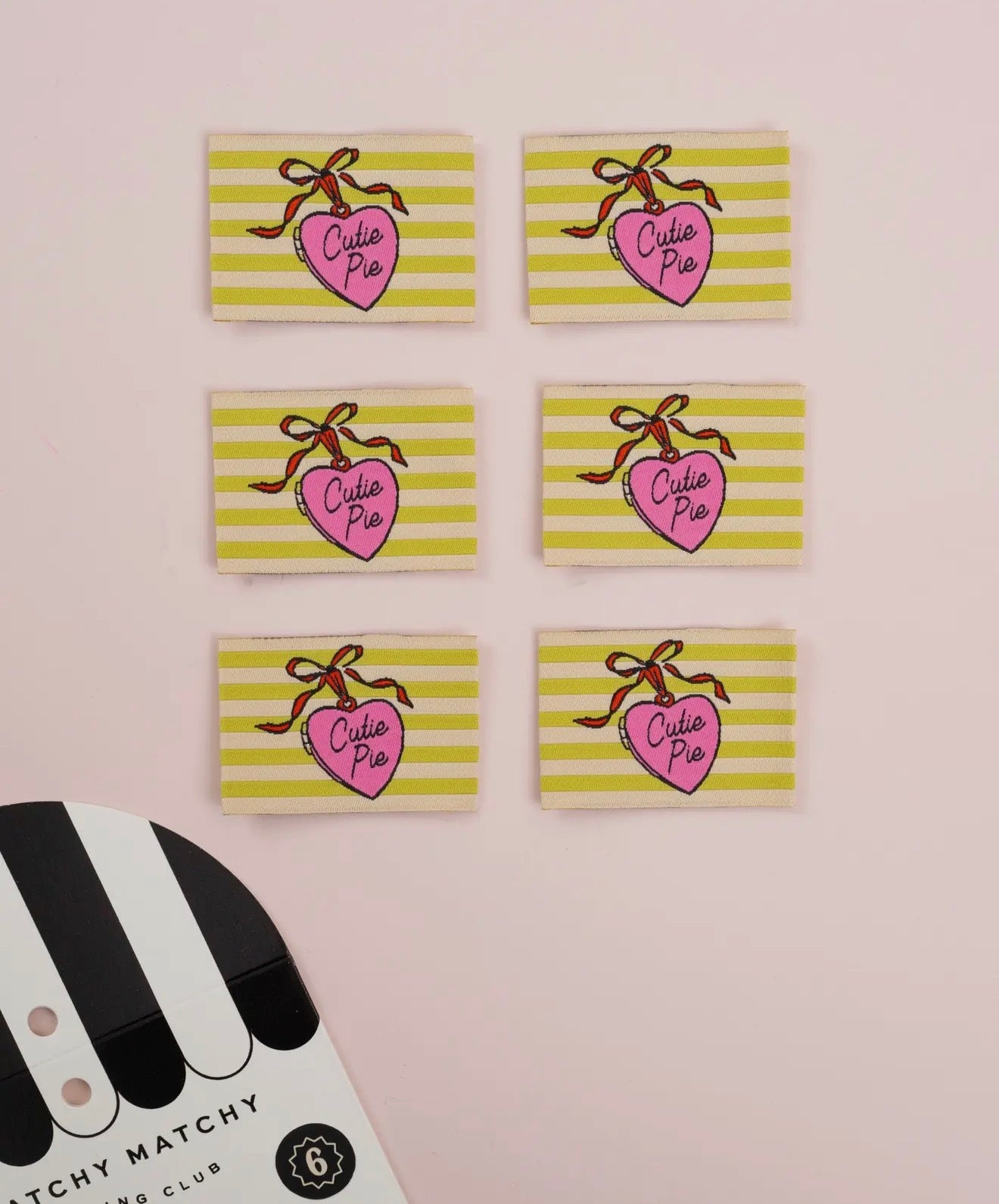 Rectangle Cutie Pie Locket Sewing Labels - Matchy Matchy Sewing Club