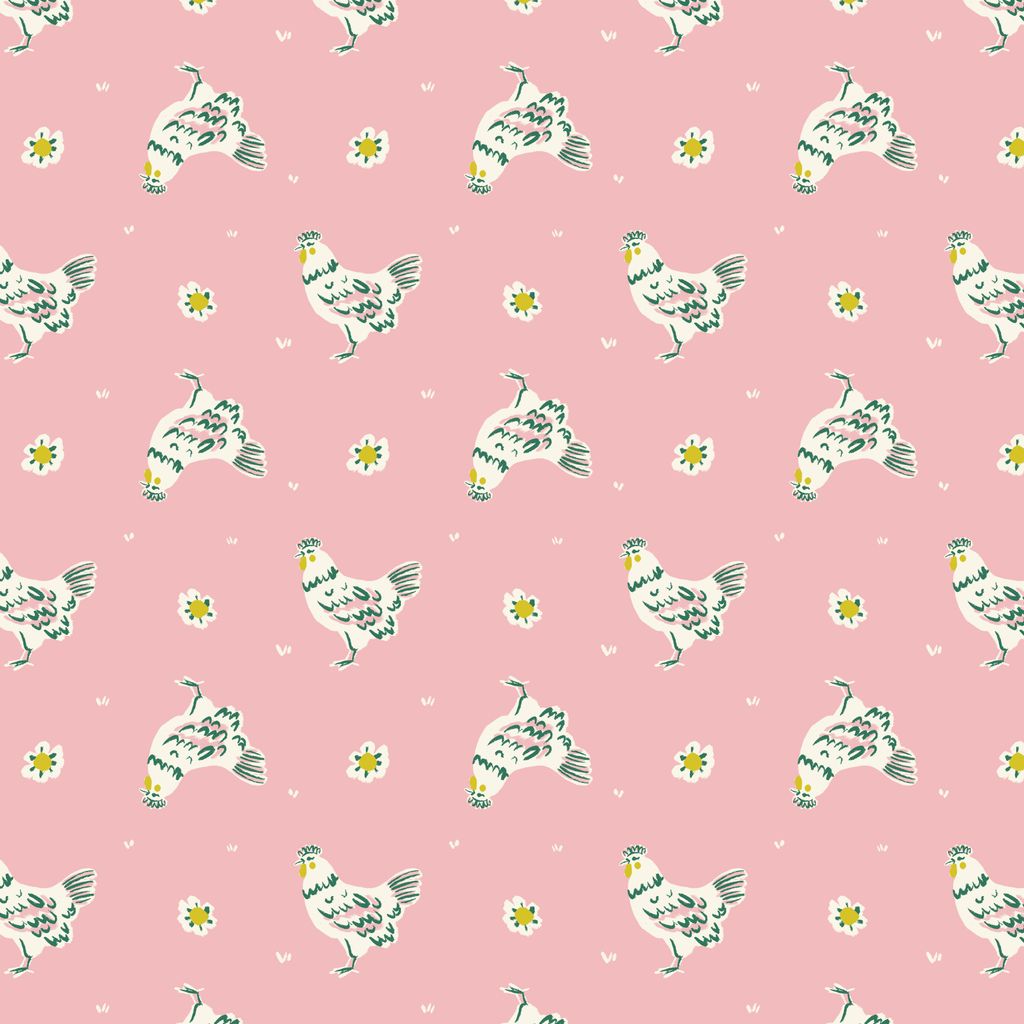 Happy Hens - Pink - Happy Homestead - Cloud9
