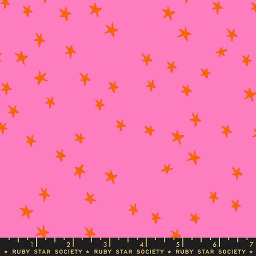 Starry - Vivid Pink - Ruby Star Society - 108" Wideback