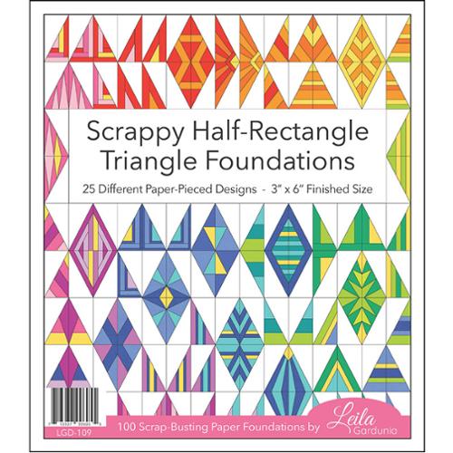 Scrappy Half Rectangle Triangle Foundation papers