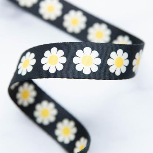 Webbing - 1” Daisy in Yellow