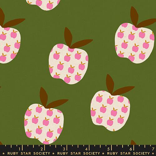 Apples - Green Pink Neon - Mystic Fable - Canvas - Ruby Star Society