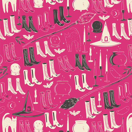 Witches Wardrobe in Berry - sweet n’ spookier - Art Gallery Fabrics