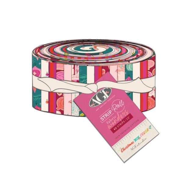 2.5” strip roll - Christmas in Color - Art Gallery Fabrics