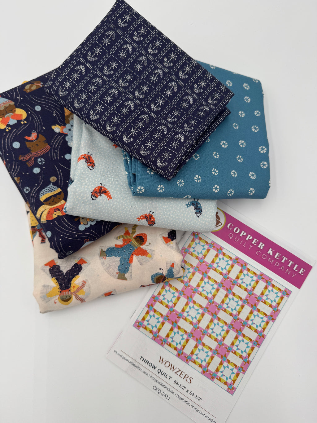 Wowzers Snow Friends Quilt Kit - 64.5"x64.5" Throw Size
