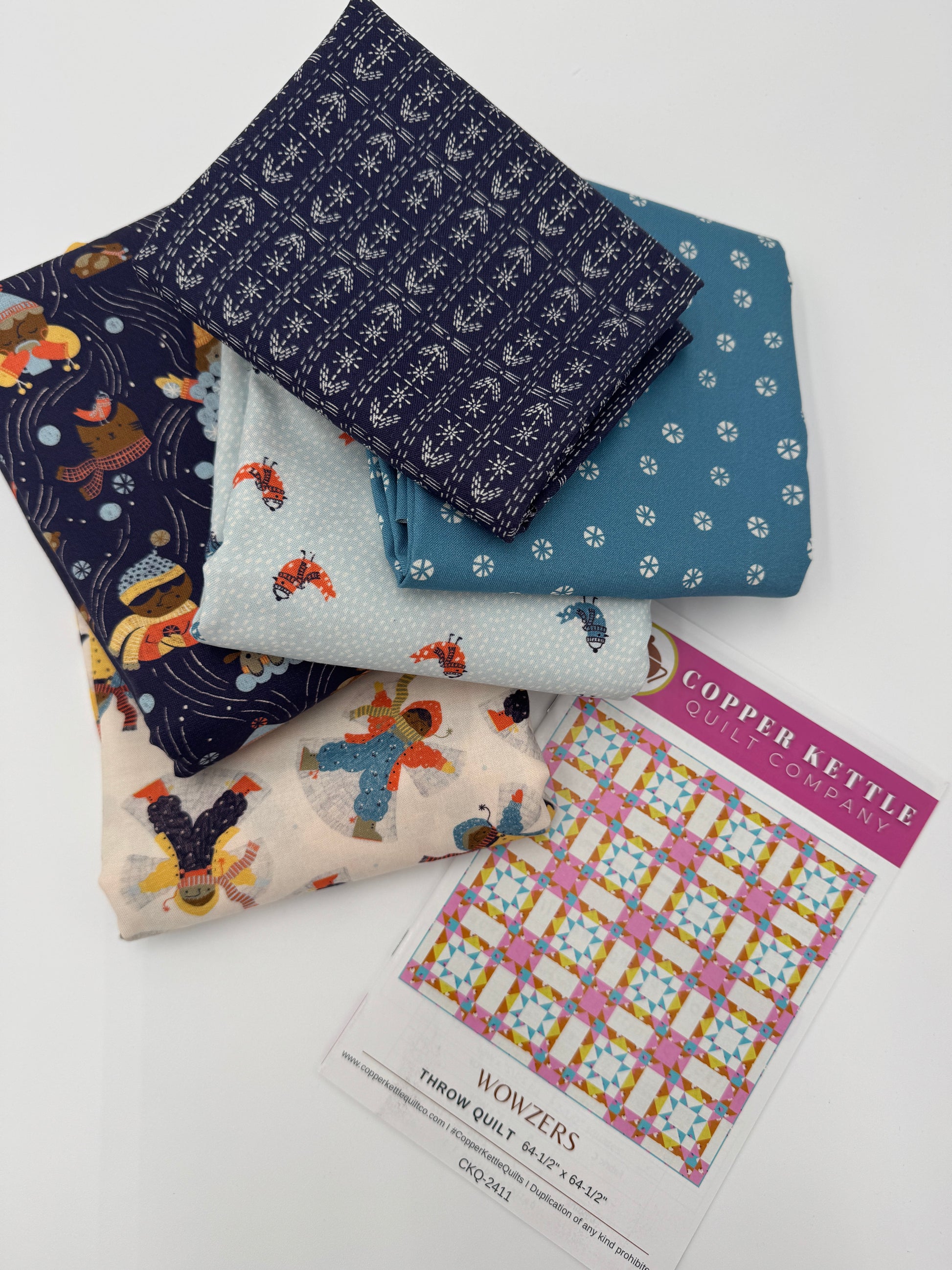 Wowzers Snow Friends Quilt Kit - 64.5"x64.5" Throw Size