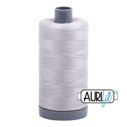 28wt Aurifil Aluminum - 100% Cotton Mako Thread MK28 2615