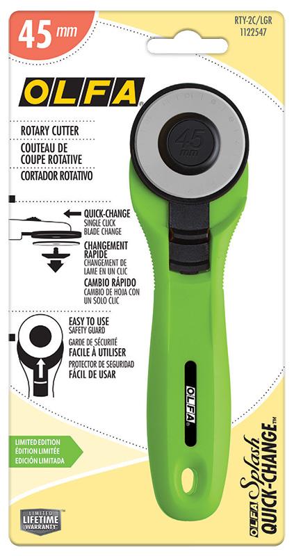 OLFA Rotary Cutter - Lime - 45mm