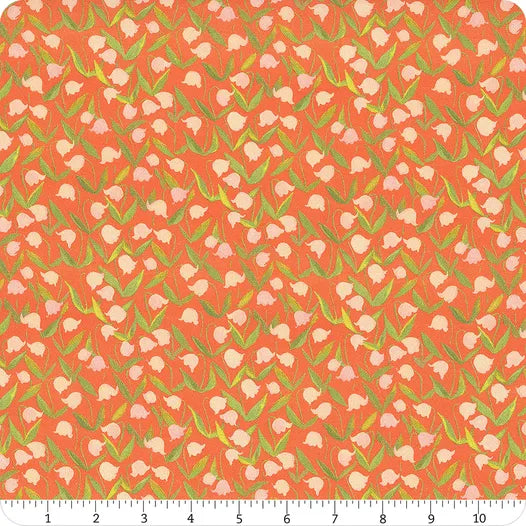 Coral Flowerbed  - Heather Ross - By Hand