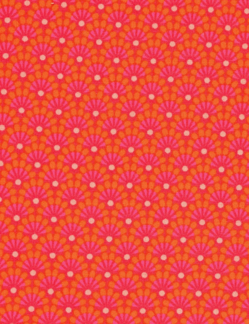 Zazen tangerine- cotton coupon - petit pan