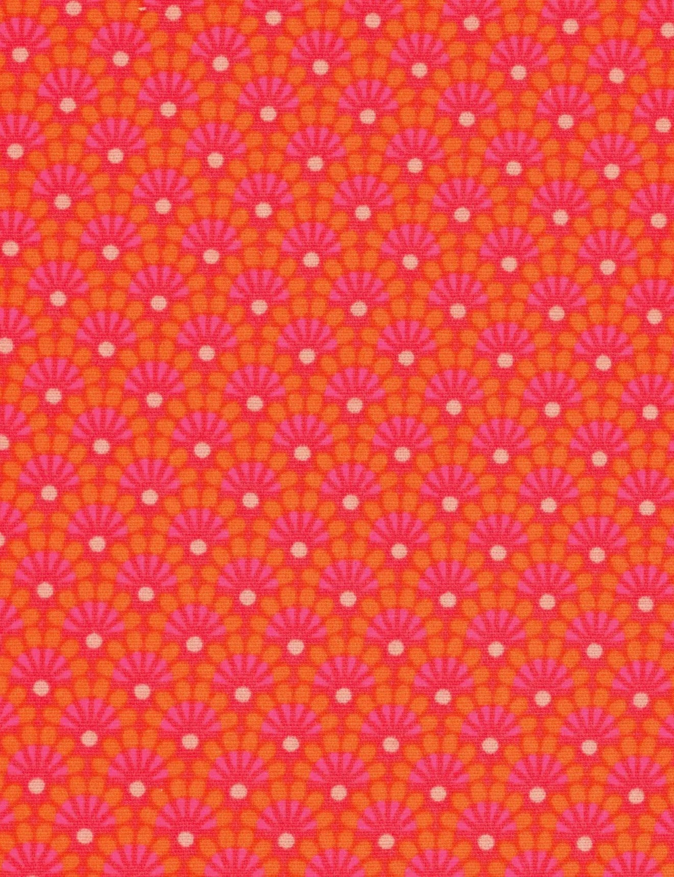Zazen tangerine- cotton coupon - petit pan