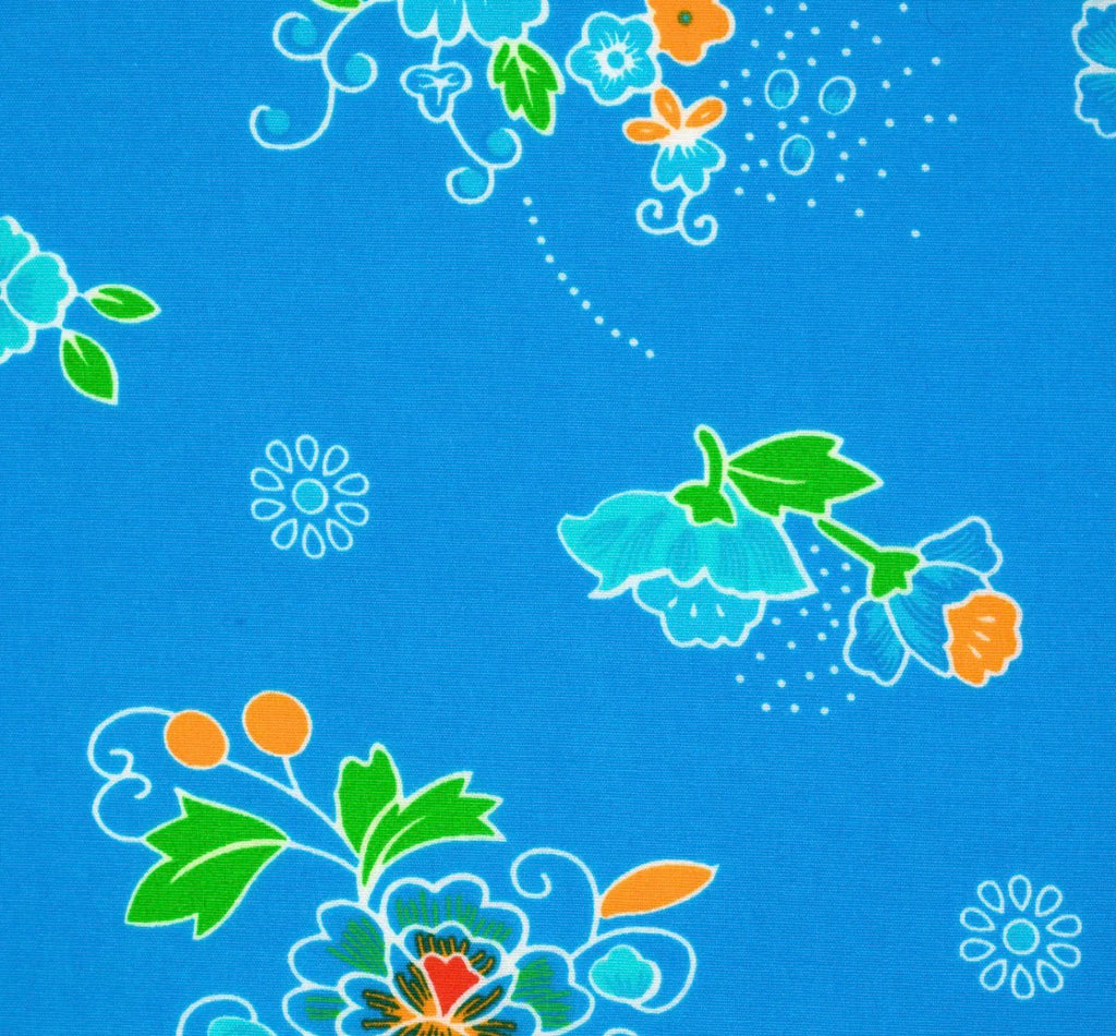 Bright Blue Polska - cotton coupon