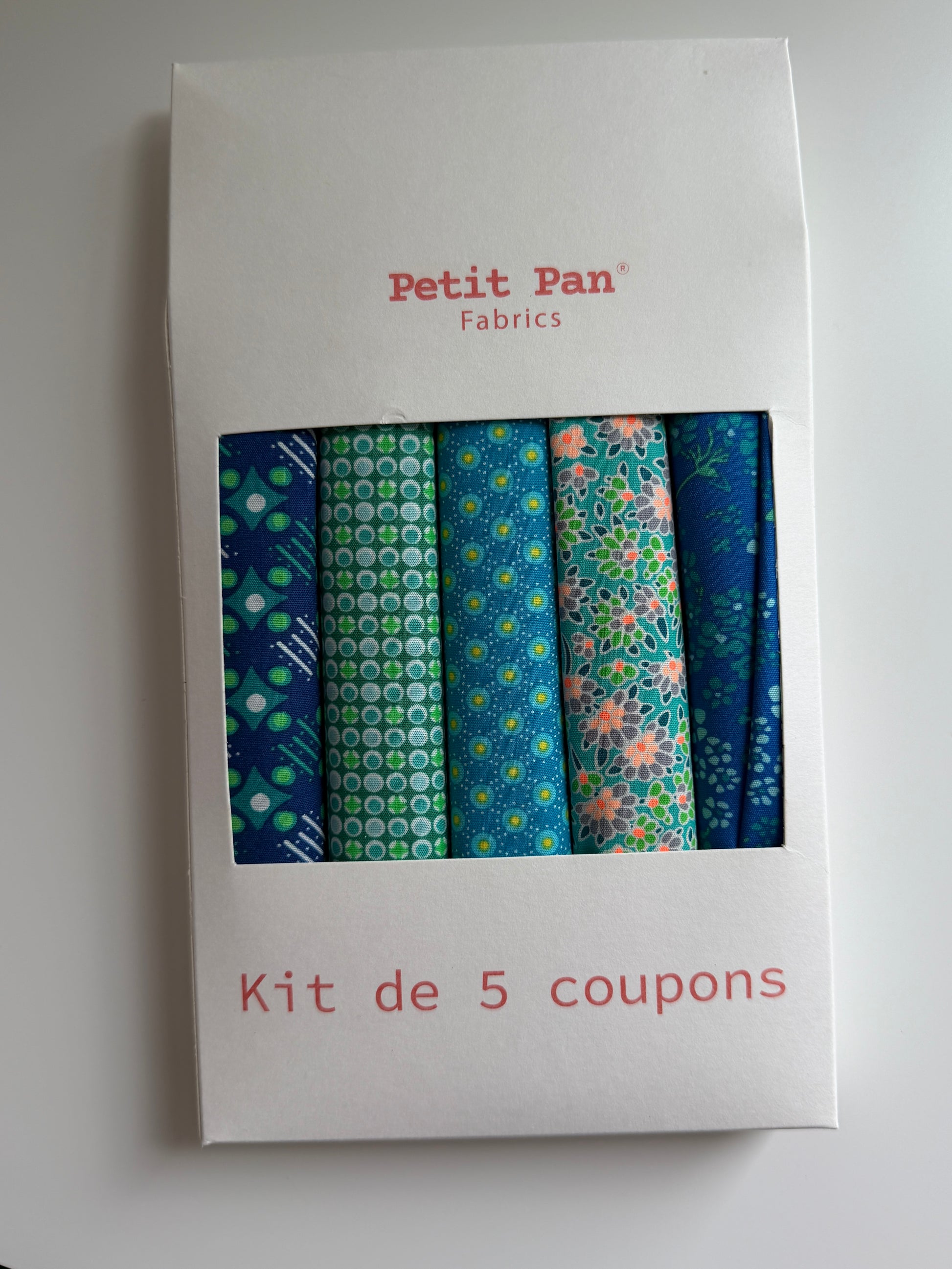 Set of 5 - coupon bundle - blues - petit pan