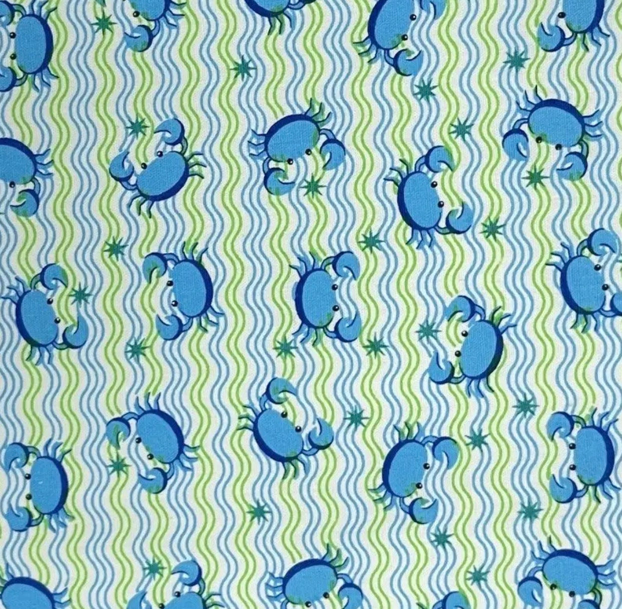 Krabig Blue - cotton coupon
