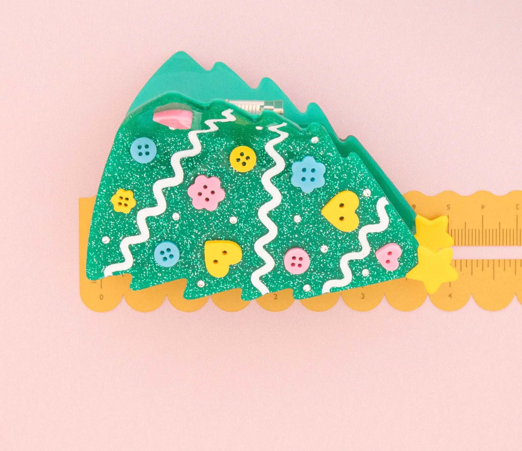 Crafty Christmas Tree Claw Clip - Sarah Hearts