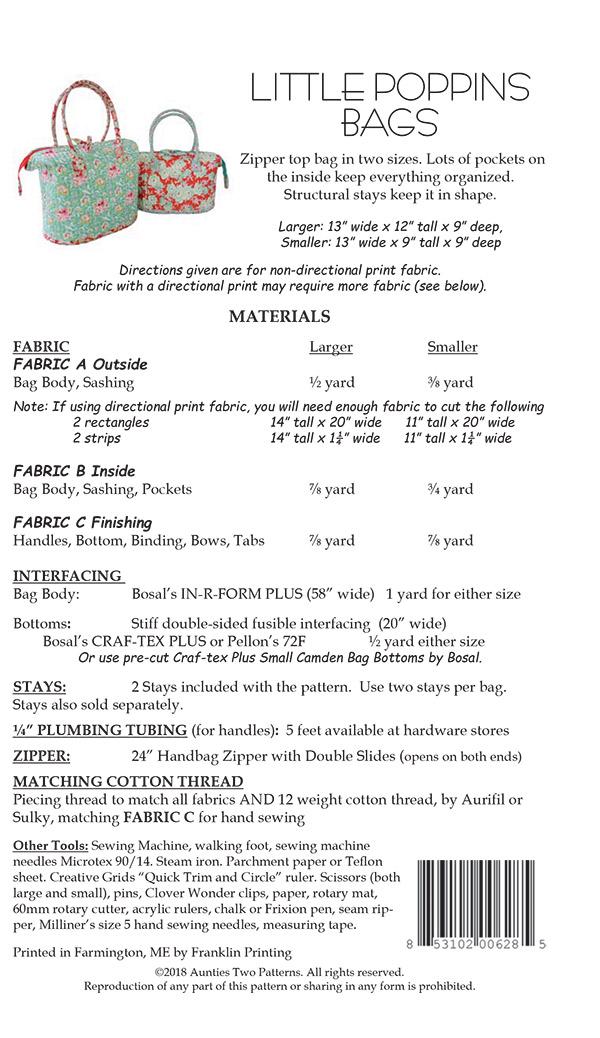 Little Poppins Bag - Frame and Pattern