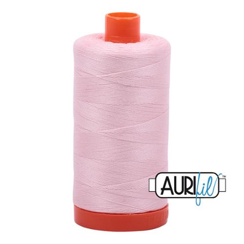 50wt Aurifil 2401 Pale Pink 100% Cotton Mako Thread