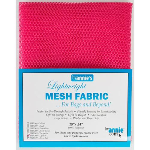 Mesh Fabric 18"x54" Lipstick Pink - By Annie's