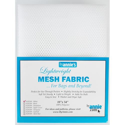 Mesh Fabric 18"x54" White - By Annie's