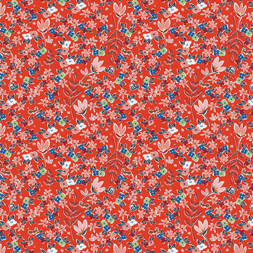 Garden of Dreams - Crimson - Art Gallery Fabrics