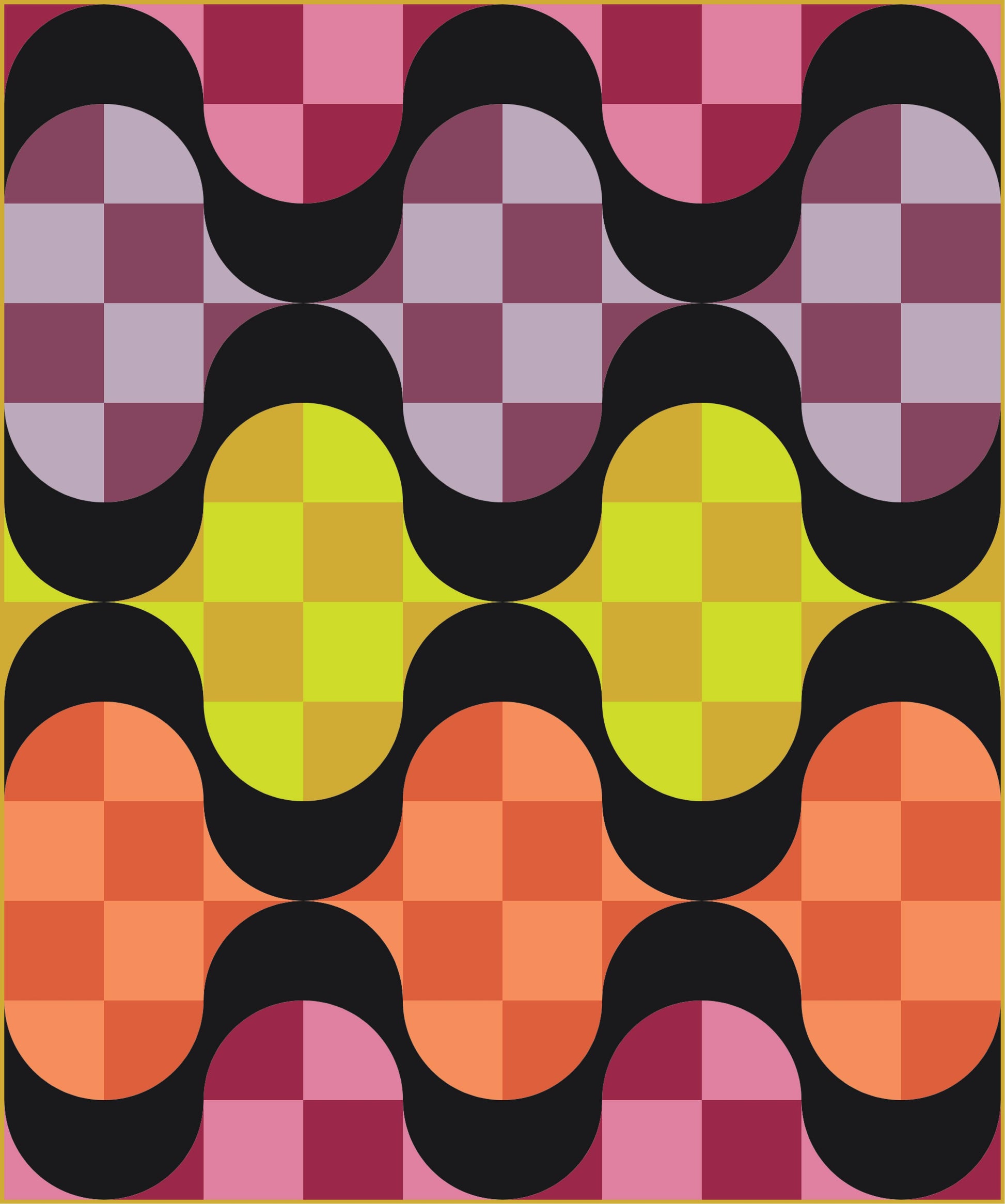 Make Waves Quilt Kit - AGF Pure Solids