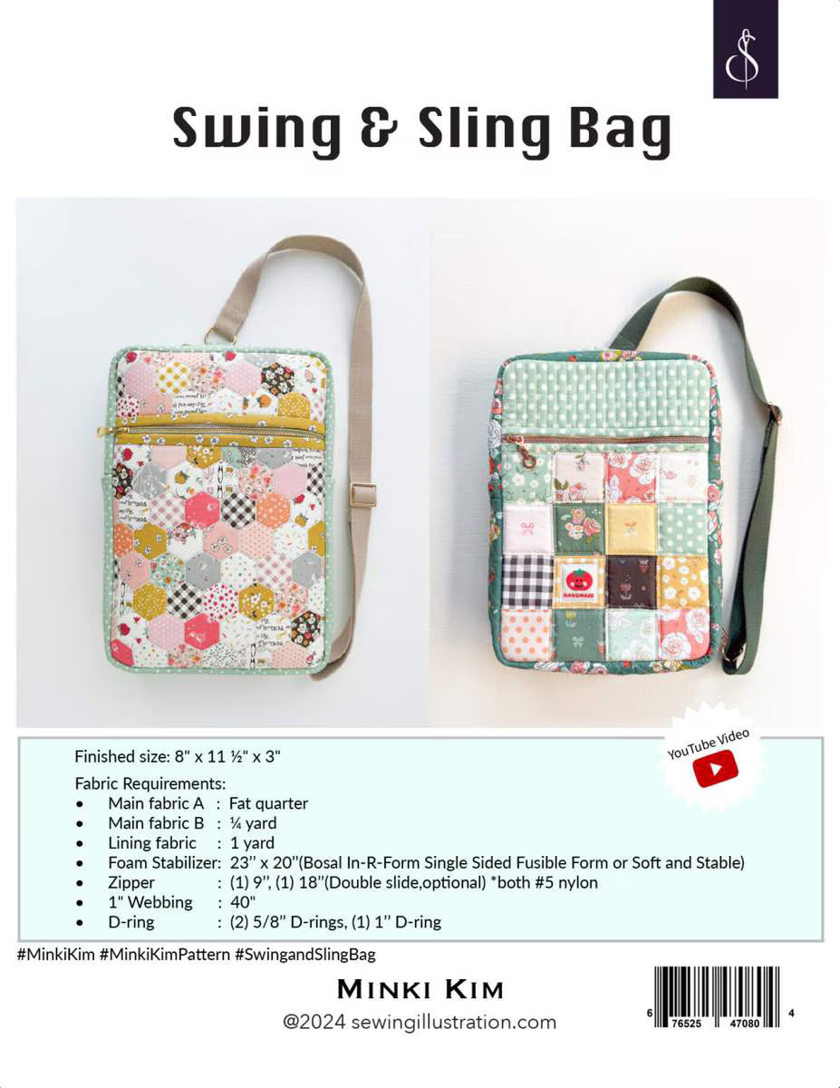 Swing & Sling by Minki Kim Sewing Illustration - Paper Printed Pattern