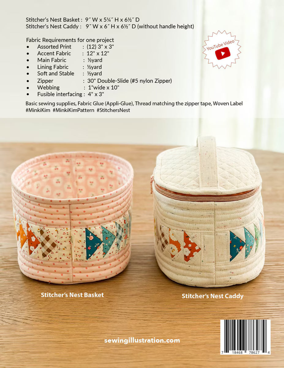 Stitcher's Nest by Minki Kim Sewing Illustration - Paper Printed Pattern