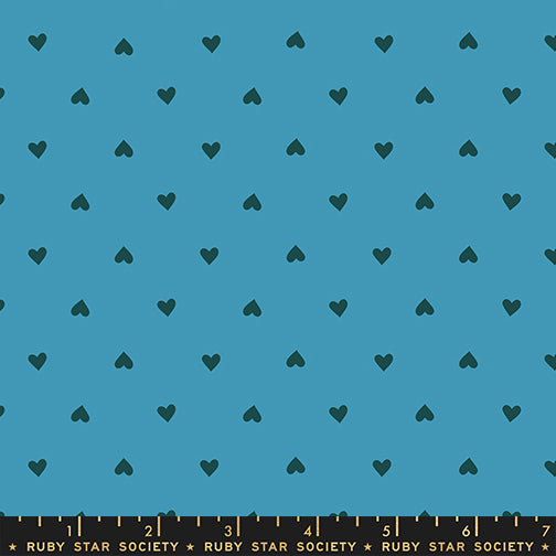 PREORDER - Hearts - Vintage Blue - Sparkle Shopper - Ruby Star Society