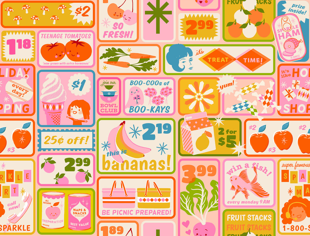PREORDER - Half yard bundle - Sparkle Shopper - Ruby Stary Society
