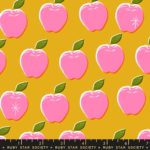 PREORDER - Apples - Goldenrod - Sparkle Shopper - Ruby Star Society