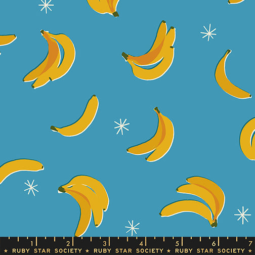 PREORDER - Bananas - Vintage Blue - Sparkle Shopper - Ruby Star Society