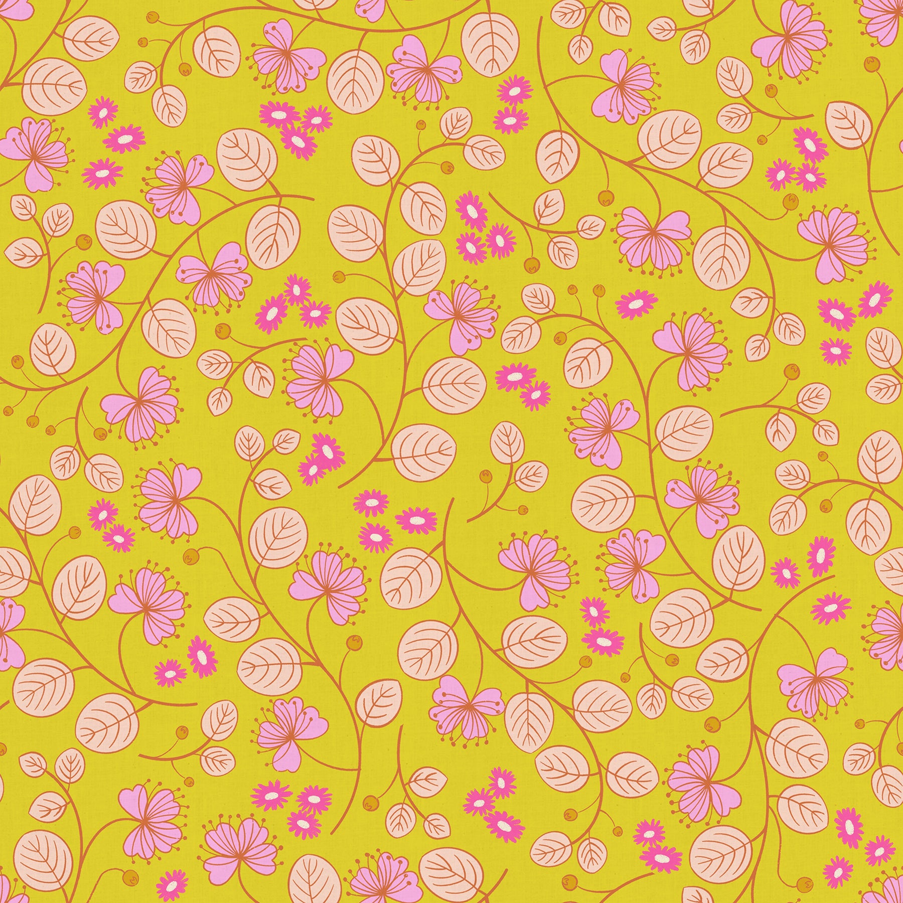 PREORDER - LOFI LINENS - RUBY STAR SOCIETY - CAPER FLORAL - CITRON