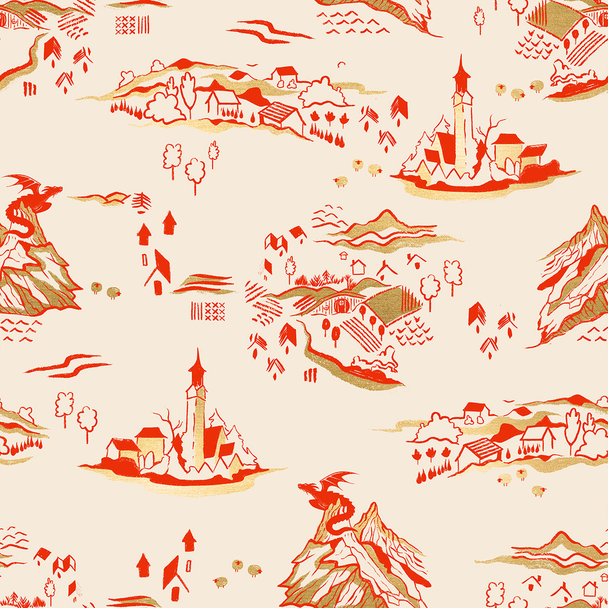 Mountain Town - Poinsettia  - FIREGLOW - RUBY STAR SOCIETY