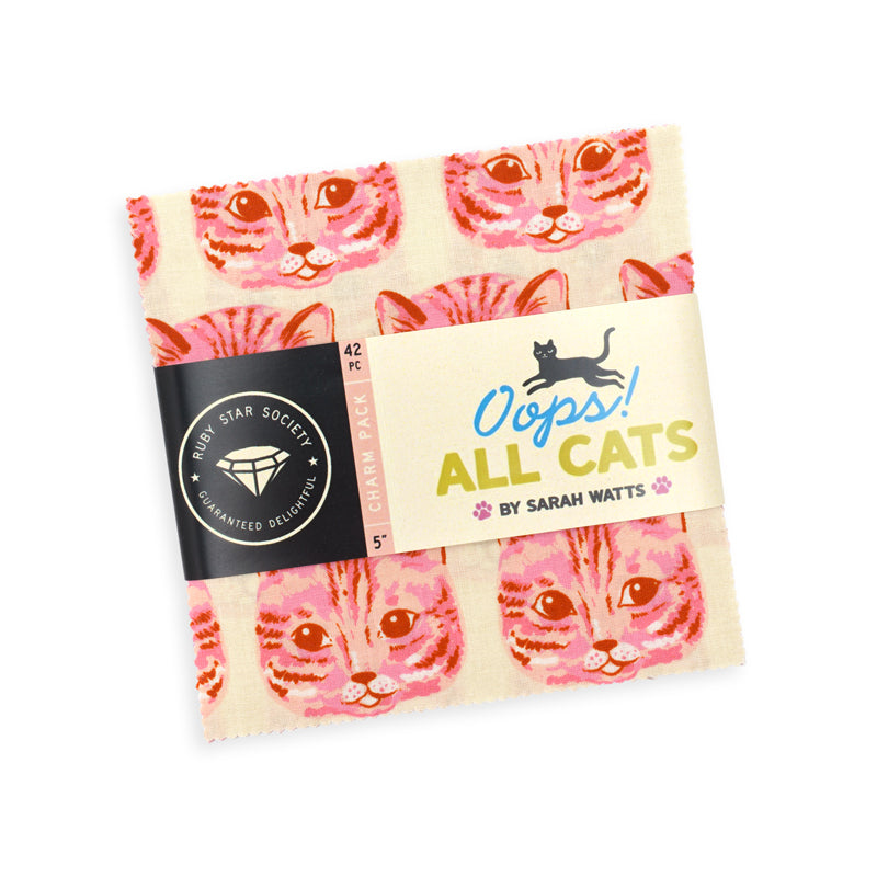 PREORDER - Charm Pack - Oops! All Cats - Ruby Star Society
