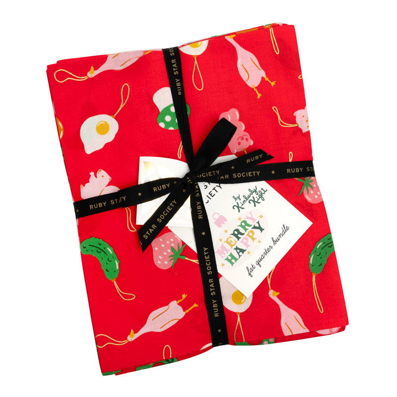 FAT QUARTER BUNDLE - FULL COLLECTION - MERRY HAPPY - RUBY STAR SOCIETY ...