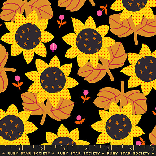 PREORDER - Sunflower - Black - Daisy Days - Ruby Star Society