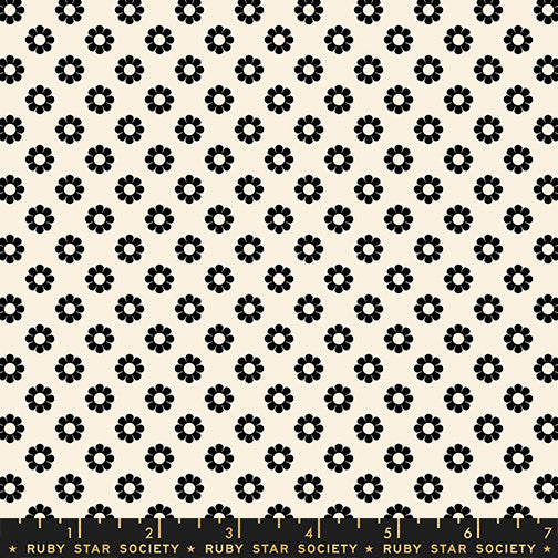 PREORDER - Daisy - Black on Natural - Daisy Days - Ruby Star Society
