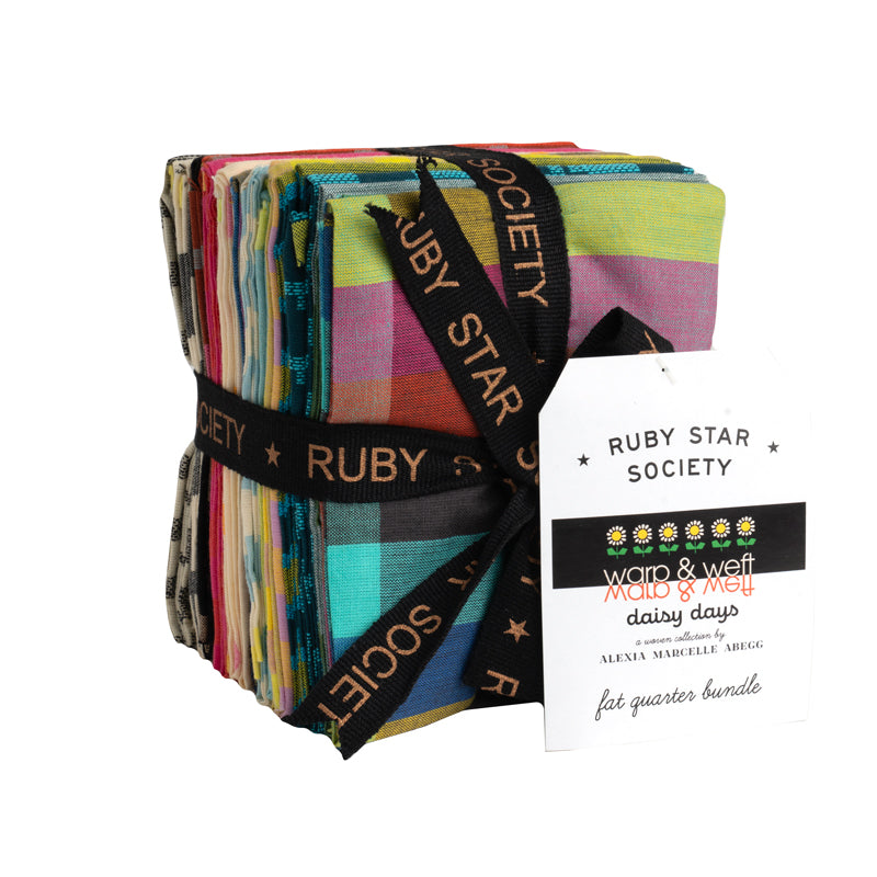 PREORDER - Fat Quarter Bundle - Warp & Weft Daisy Days - Woven - Ruby Star Society
