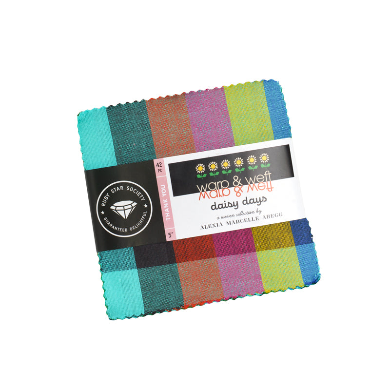 PREORDER - Charm Pack - Warp & Weft Daisy Days - Woven - Ruby Star Society