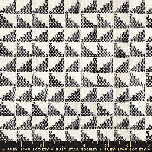 PREORDER - Polka - Black - Warp & Weft Daisy Days - Woven - Ruby Star Society