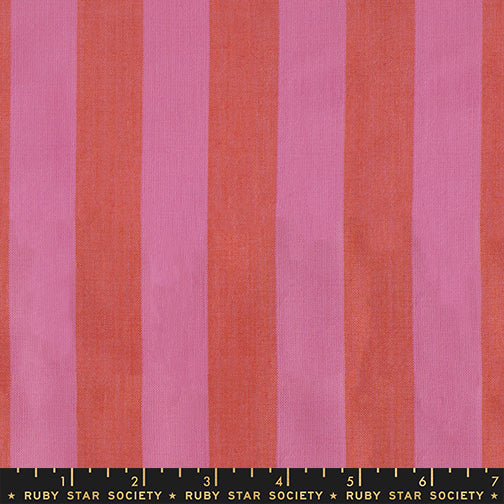 PREORDER - Clothesline Stripe - Pink - Warp & Weft Daisy Days - Woven - Ruby Star Society