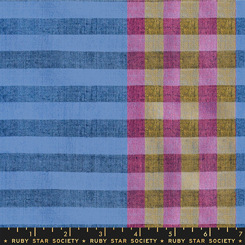 PREORDER - Shoreline - Blue - Warp & Weft Daisy Days - Woven - Ruby Star Society