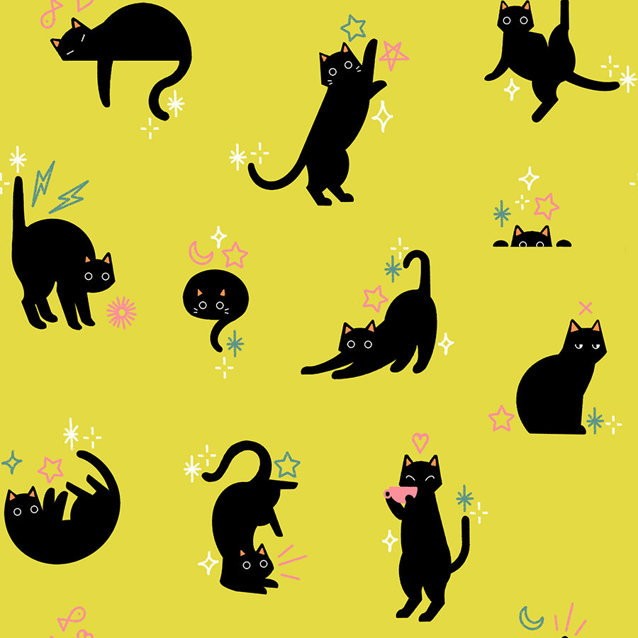 PREORDER - BLACK CATS - CITRON - FREAKY FAMILIARS - Ruby Star Society