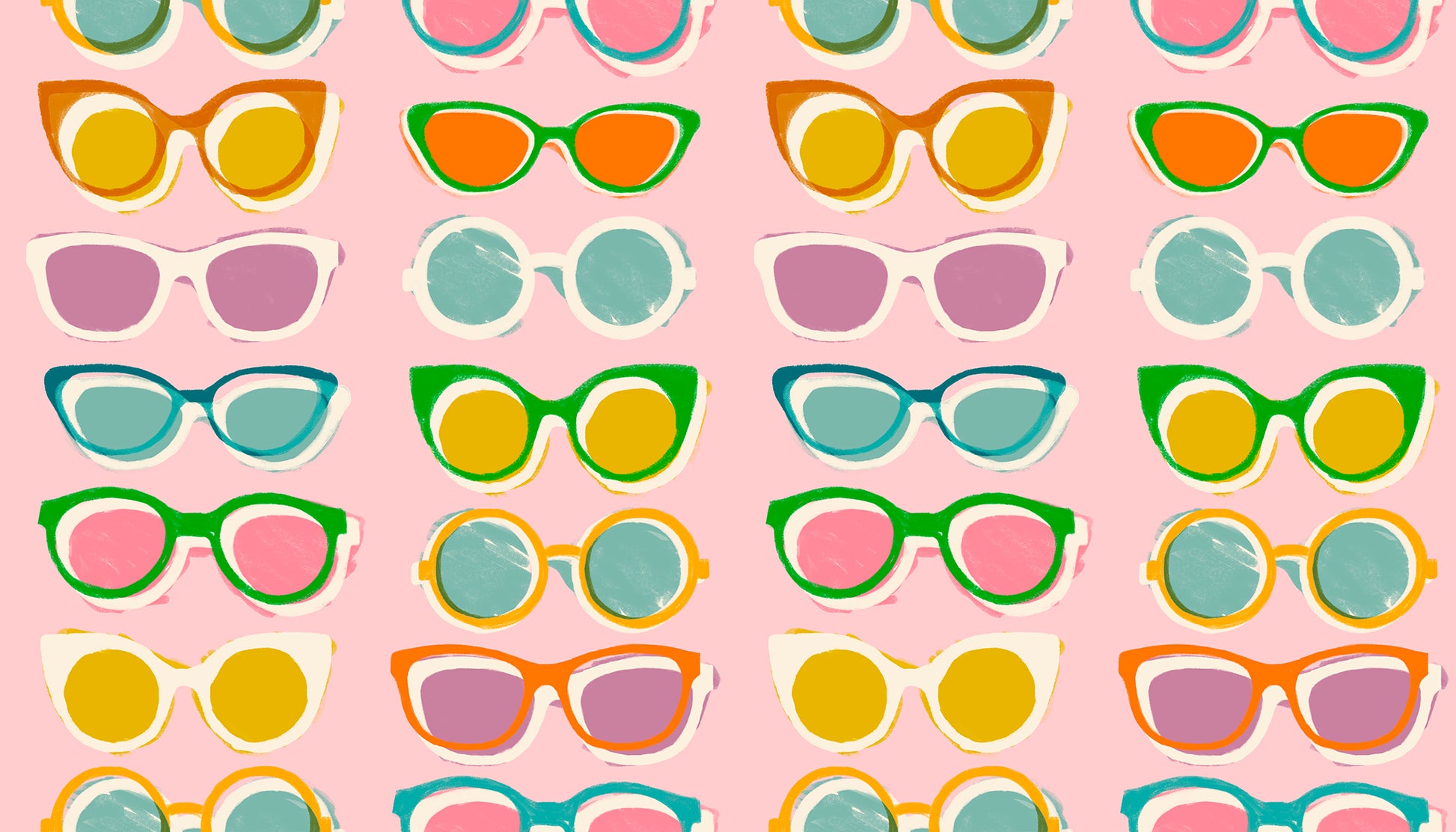PREORDER - RUBY STAR SOCIETY - SUNGLASSES - COTTON CANDY - POOLSIDE TOO