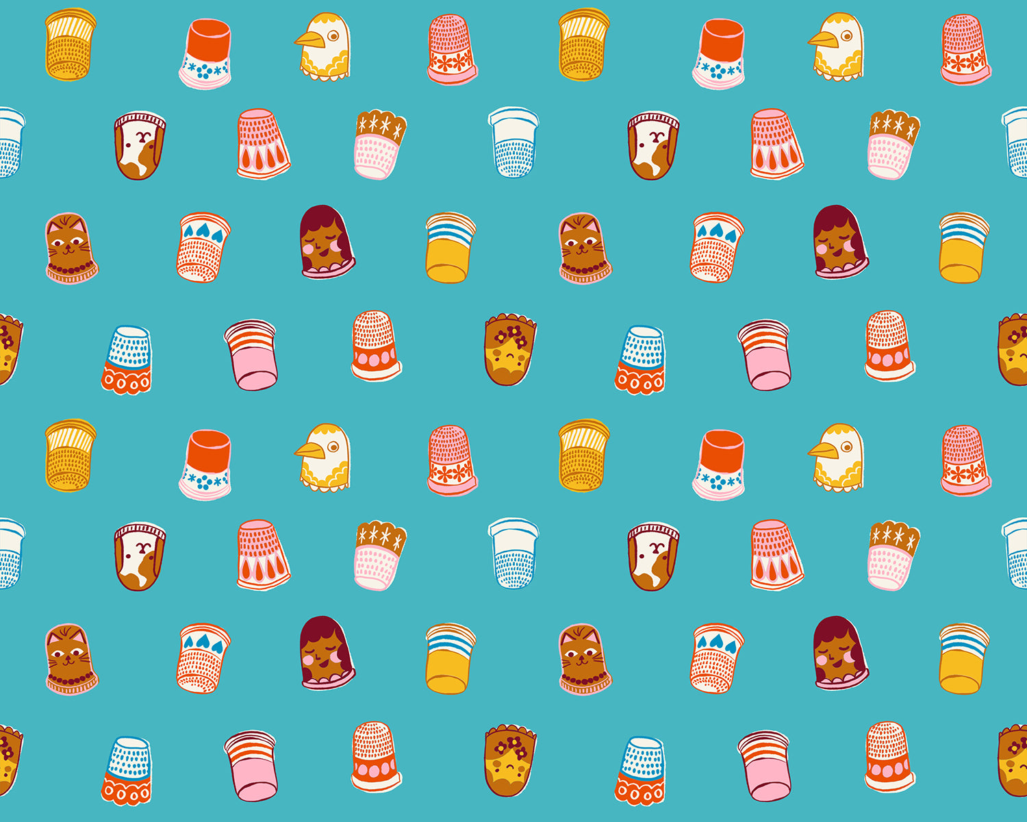 PREORDER - 1-800 Notion - Ruby Star Society - Thimbles - Turquoise