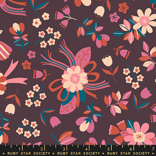 Corsage - Ruby Star Society - Nosegay - Eggplant
