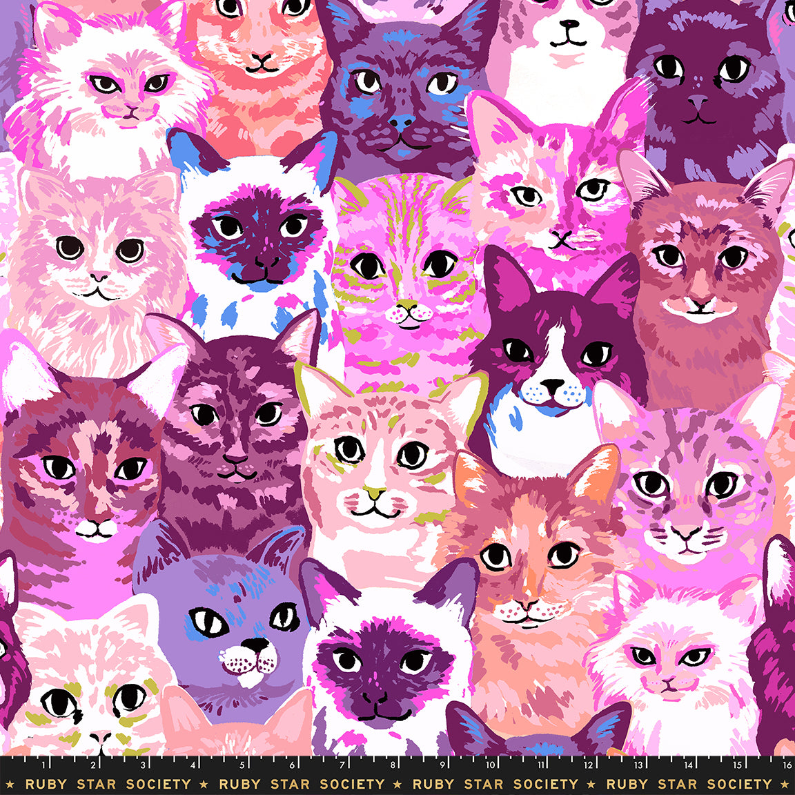 PREORDER - Hundreds of Cats - Pink - Oops! All Cats - Ruby Star Society