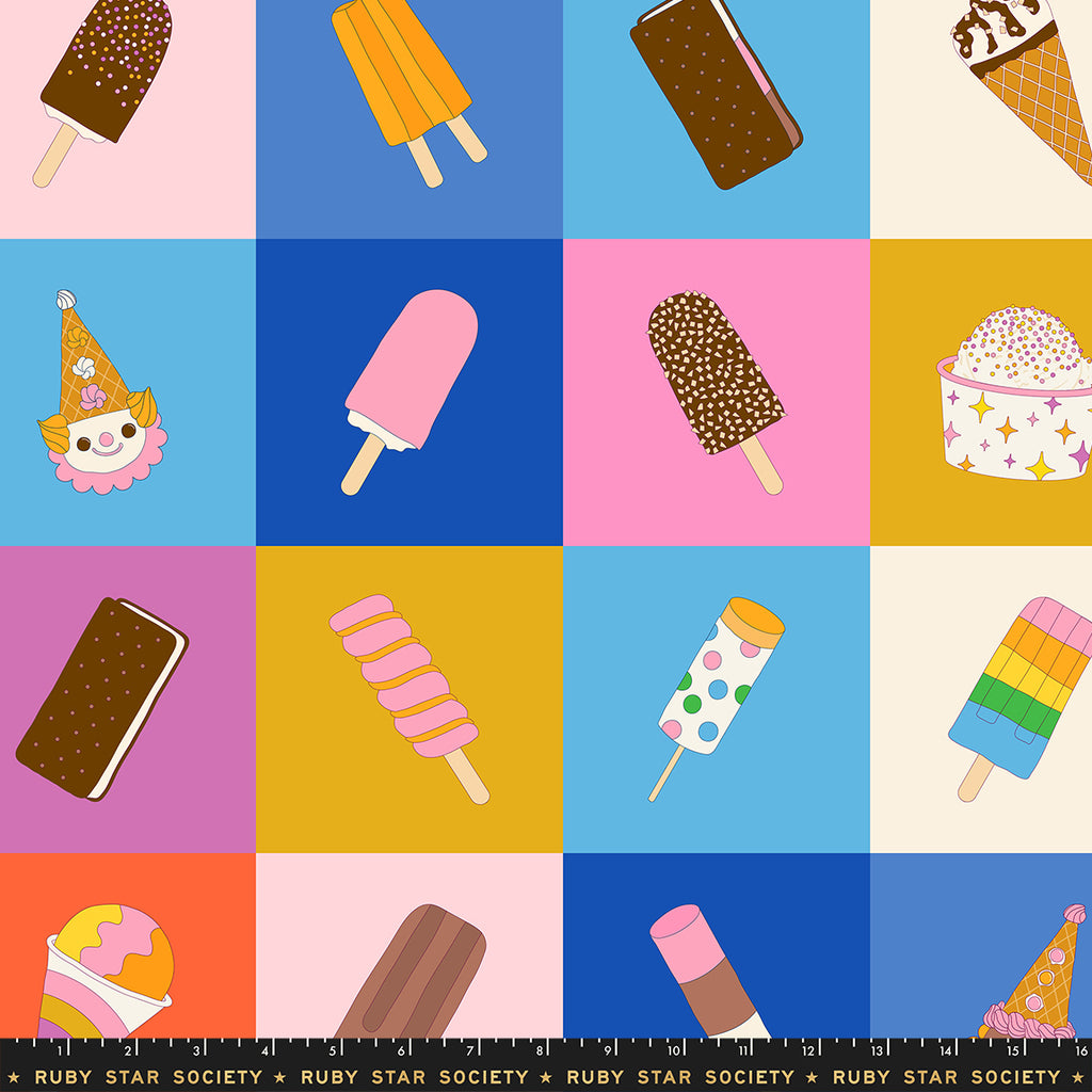 PREORDER OPEN UNTIL 6/22 - Sugar Cone 2 - Ruby Star Society - Panel - 1/2 Yard Panel
