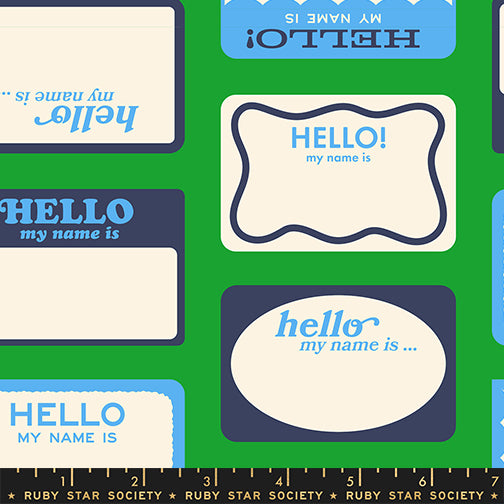 PREORDER - Hello My Name Is - Deep Verdant - Ruby Star Society