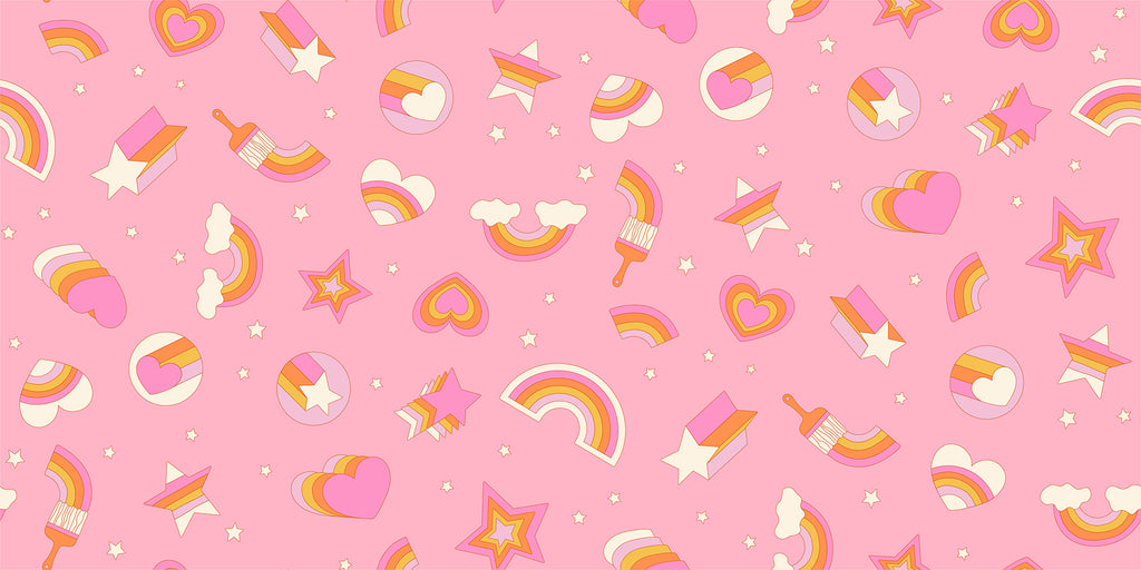 PREORDER - Rainbow Stickers - Rosebud - Ruby Star Society